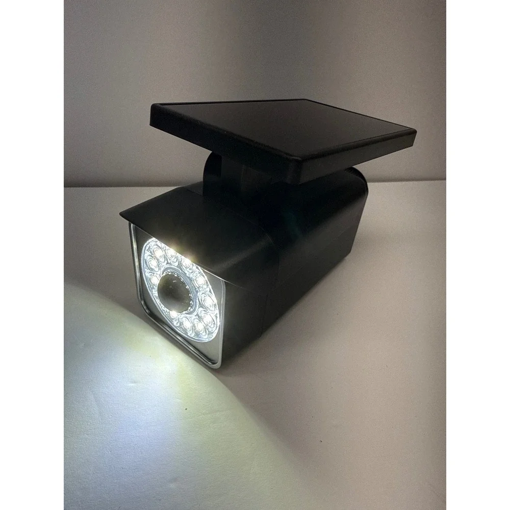 Hyper Tough 800-Lumen Solar Decoy Security Camera Black FSI 80-8566-800